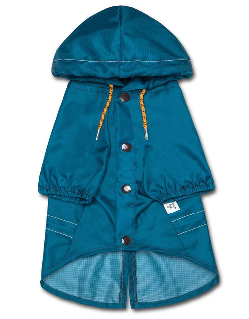 Load image into Gallery viewer, Touchdog Split-Vent Designer Waterproof Dog Raincoat
