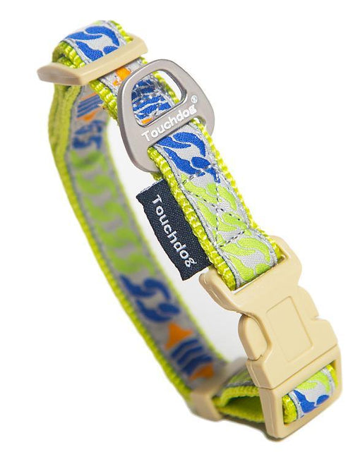 Load image into Gallery viewer, Touchdog Tough Stitched Durable Embroidered Collar and Leash - Yellow
