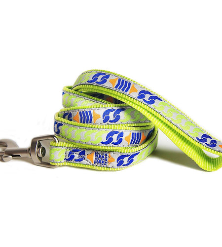 Touchdog Tough Stitched Durable Embroidered Collar and Leash - Yellow