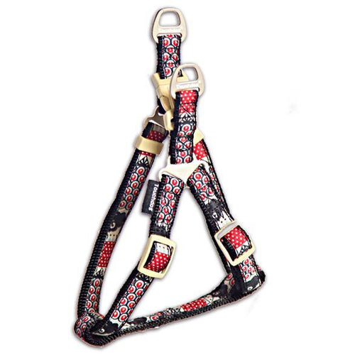 Load image into Gallery viewer, Touchdog Tough Stitched Durable Embroidered Leash and Harness - Black
