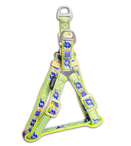 Touchdog Tough Stitched Durable Embroidered Leash and Harness - Yellow