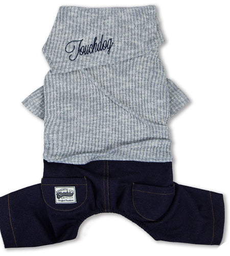 Touchdog Vogue Neck-Wrap Full Body Fashion Dog Sweater Outfit