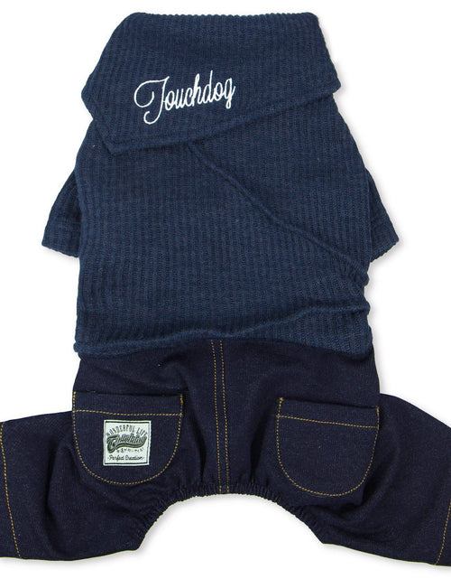 Load image into Gallery viewer, Touchdog Vogue Neck-Wrap Full Body Fashion Dog Sweater Outfit

