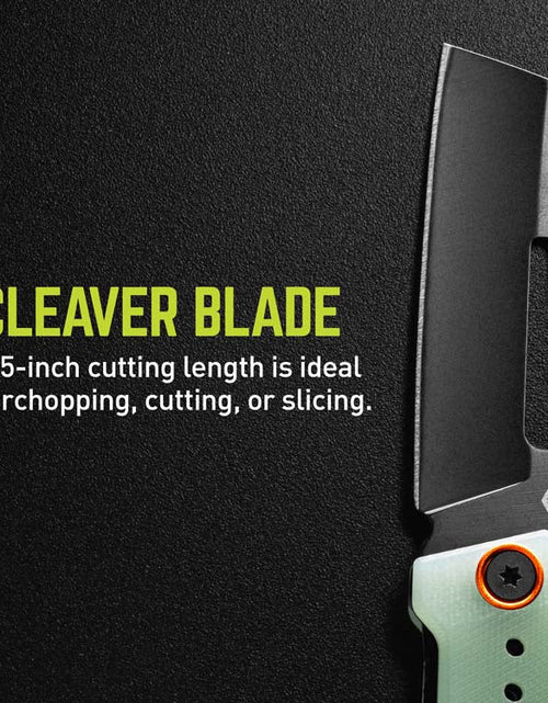 Load image into Gallery viewer, TRUE TRU-FMK-1035 BERM Cleaver Flipper Medium with Natural G10 Handle
