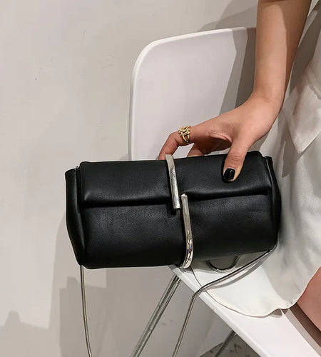 Chain PU Leather Crossbody Shoulder Bag
