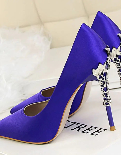 Load image into Gallery viewer, White Satin High Heels for Women - Stylish Pointed Shoes
