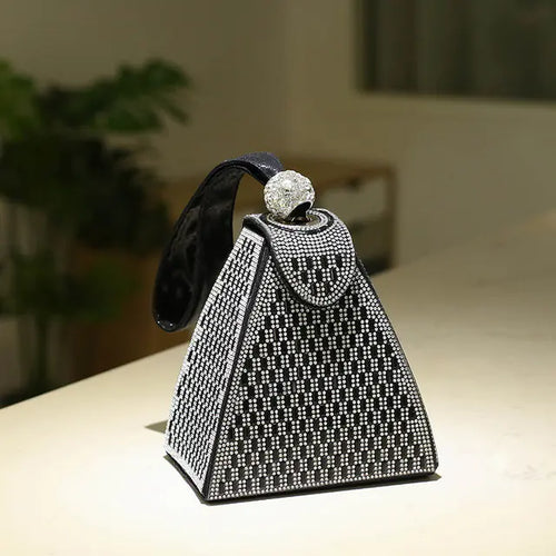 Load image into Gallery viewer, Luxury Diamond Clutch Bag for Women - Evening Purse
