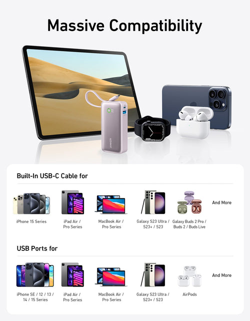 Load image into Gallery viewer, Anker Nano Power Bank (30W, Built-In USB-C Cable)
