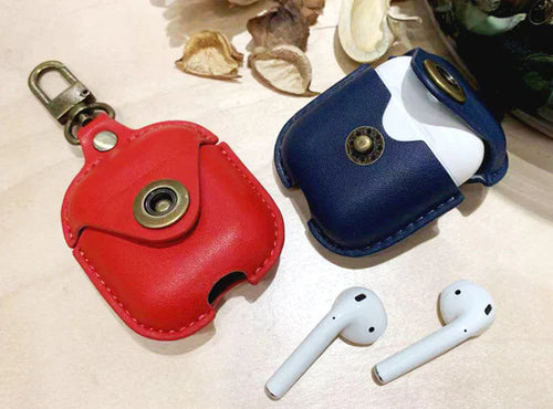 Load image into Gallery viewer, Leather Case for AirPods - Shockproof Bluetooth Cover
