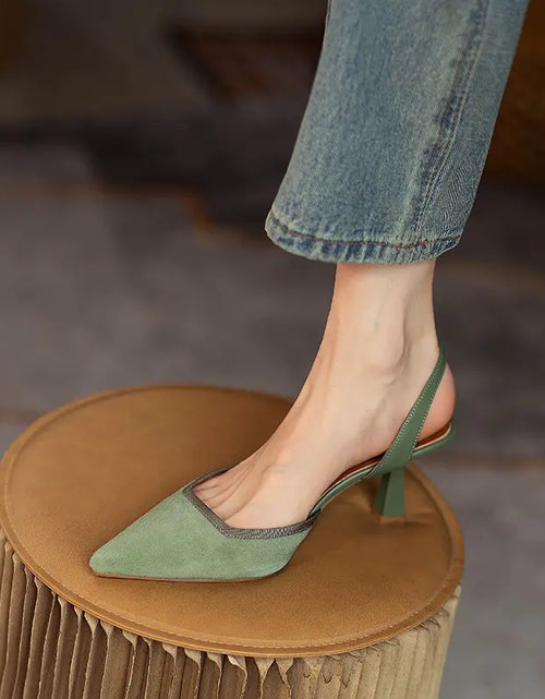 Load image into Gallery viewer, Vintage Pointed Toe Heels for Women

