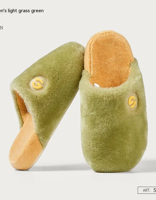 Load image into Gallery viewer, Women's Plush Cotton Slippers for Autumn and Winter
