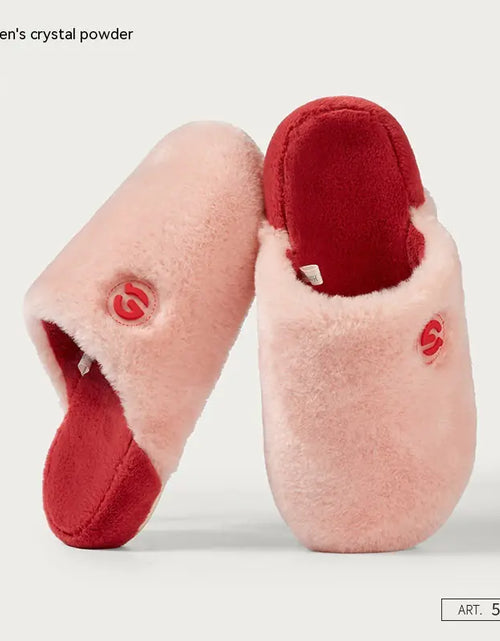 Load image into Gallery viewer, Women's Plush Cotton Slippers for Autumn and Winter
